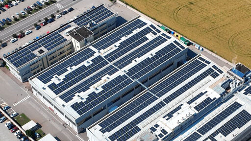 Impianto fotovoltaico di SPL Energetica aziendale da 958,65 kW.